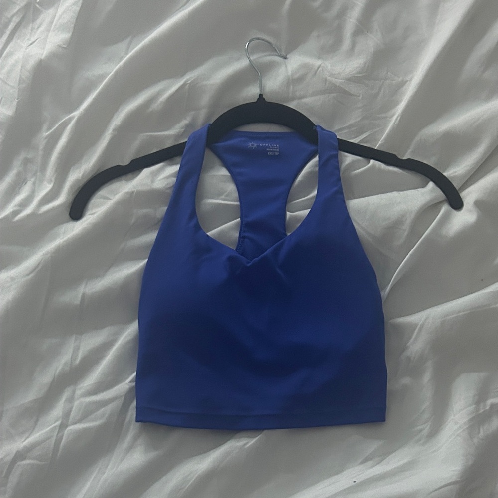 Aerie Blue racer back Tank Top